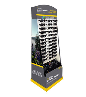 cardboard sunglasses display racks