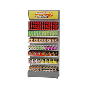 Customizable Metal Display Stand For Drink In Supermaket MMT-002