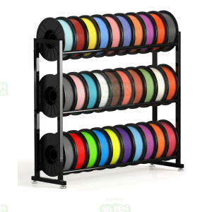 3-Tier Metal 3D Printer Filament Storage Rack – 3d printer filament storage rack, Stackable Filament Shelf