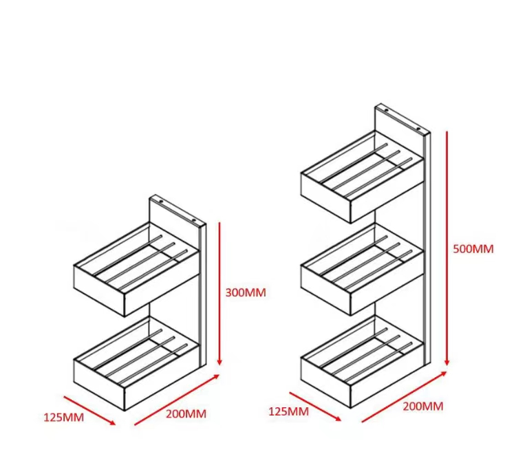 Hot Sauce Display Stand Size