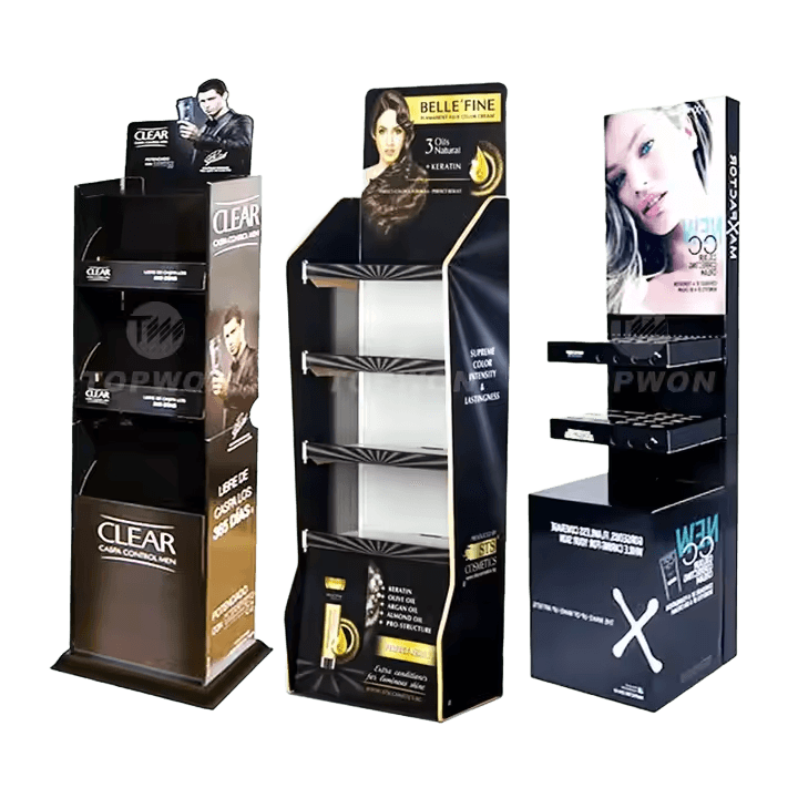 paper cosmetic display shelf