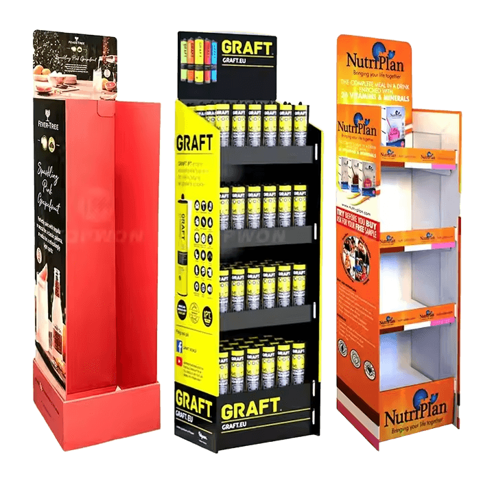 4-tier Supermarket Hot Selling Drinks Display Rack