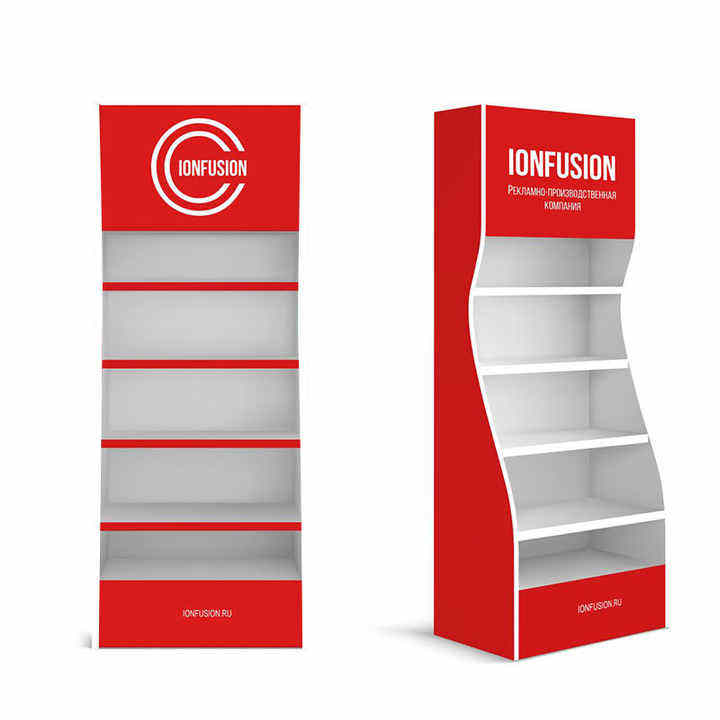 pvc display stand custom logo